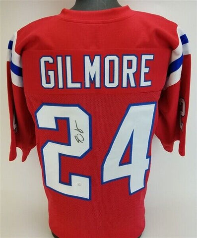 Stephon Gilmore Signed New England Patriots Jersey (JSA COA) 5xPro Bowl D.B.