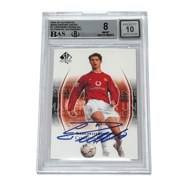 Cristiano Ronaldo Signed 2004 SP Upper Deck #7 Rookie Card - BGS 8 AUTO 10
