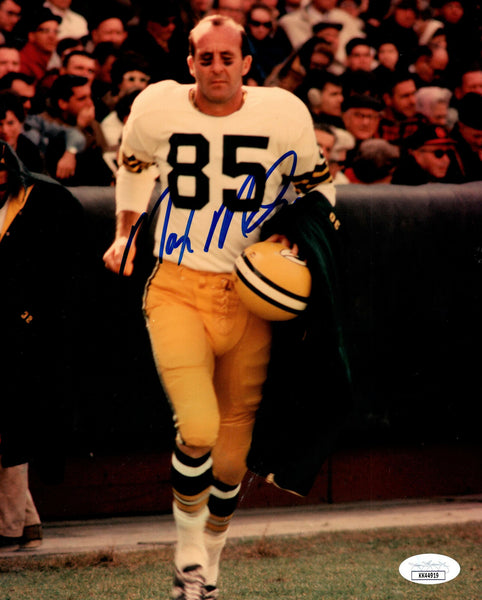 Packers MAX McGEE (d) Signed 8X10 Photo #2 AUTO - 5 x NFL Champ - GBP HOF - JSA