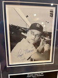 Roger Maris Autographed Photo w/ 11x14 Photo (3 Signatures) Framed JSA
