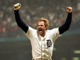 Kirk Gibson Signed Detroit Tigers 1984 Throwback Jersey (JSA) 2xWorld Champion