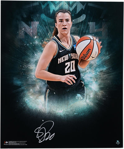 Sabrina Ionescu New York Liberty Signed 20" x 24" In-Focus Photo