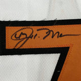 FRAMED Autographed/Signed JOHN MEANS 35x39 Baltimore White Jersey BAS COA