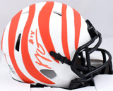 AJ Green Autographed Bengals Lunar Speed Mini Helmet-Beckett W Hologram *Orange