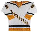 Jaromir Jagr Authentic Signed White Pro Style Jersey Autographed BAS Witnessed