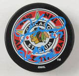 Jeremy Roenick Signed Blackhawks Logo Hockey Puck Insc "9x All Star" Beckett COA