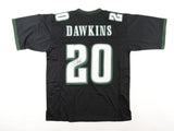 Brian Dawkins Signed Philadelphia Eagles Black Jersey (Beckett)9xPro Bowl Safety