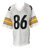 Hines Ward Signed Custom White Pro-Style Football Jersey JSA ITP
