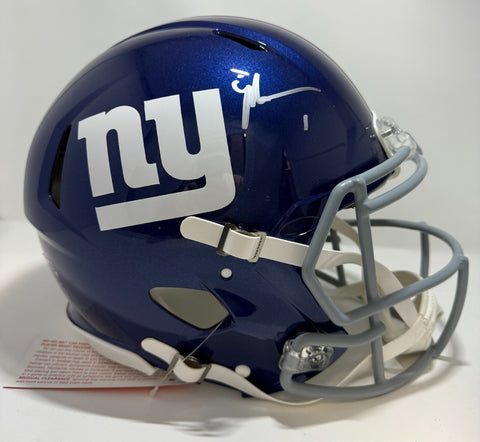 NY Giants MALIK NABERS Signed Full Size Authentic Speed Helmet AUTO - Fanatics