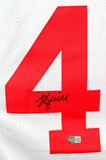 Kyle Juszczyk Autographed White Pro Style Jersey - Beckett W Hologram *Black