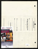 Biggie Munn HOF Michigan State Head Coach Signed/Auto Contract JSA BA199666