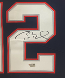 Tom Brady Autographed Patriots Nike Elite Framed Color Rush Jersey Fanatics