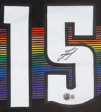 Nikola Jokic Signed Nuggets Throwback Jersey (Beckett) 3xNBA MVP/ 2023 NBA Champ