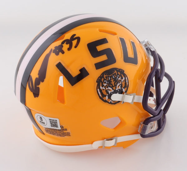 Sai'vion Jones Signed LSU Tigers Speed Mini-Helmet (Beckett) 2025 Broncos Pck DE