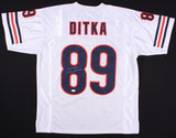 Mike Ditka Signed Chicago Bears White Home Jersey (JSA COA) Da Coach / Iron Mike