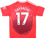 Alejandro Garnacho Signed Manchester Utd Home Soccer Jersey #17 Beckett Hologram