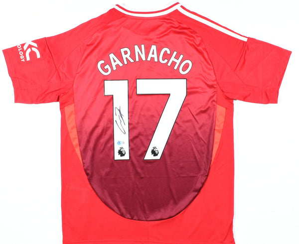 Alejandro Garnacho Signed Manchester Utd Home Soccer Jersey #17 Beckett Hologram