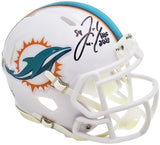 Zach Thomas Signed Miami Dolphins White Speed Mini Helmet "HOF 2023" Beckett Wit