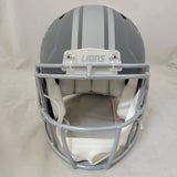 AMON RA ST BROWN SIGNED DETROIT LIONS FS SLATE SPEED AUTHENTIC HELMET BECKETT QR