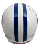 Ty Detmer Signed/Autographed White BYU Cougars Mini Football Helmet JSA 213118