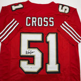 Autographed/Signed Randy Cross San Francisco Red Alternate Jersey JSA COA