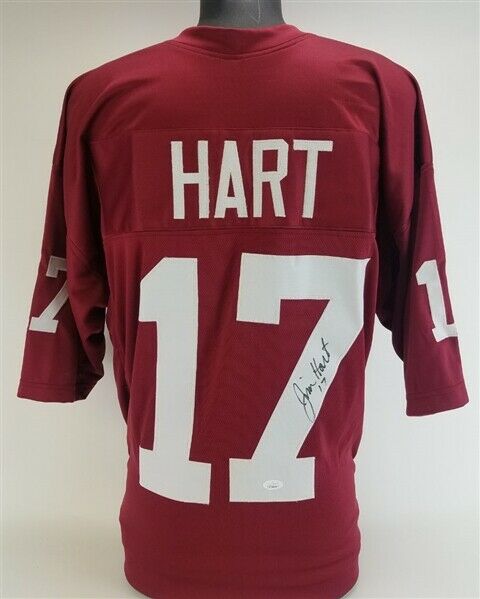Jim Hart Signed Cardinals Jersey (JSA COA) St Louis Starting Q.B.(1966-1983)