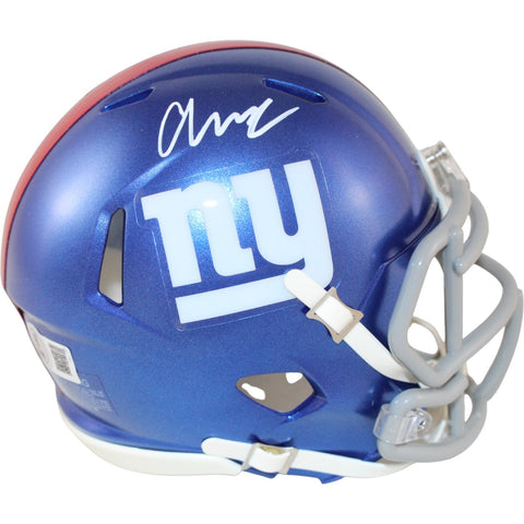 Abdul Carter Autographed/Signed New York Giants Mini Helmet Beckett 51260