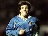 Gianfranco Zola Signed Chelsea Football Club Umbro Soccer Jersey (Beckett)