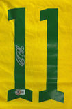 Raphina Brazil Signed Yellow Soccer Jersey BAS