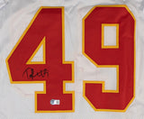 Tony Richardson Signed Kansas City Chiefs White Home Jersey (Beckett) 3xPro Bowl