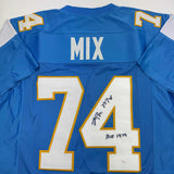 Signed RON MIX HOF 1979 San Diego Powder Blue Jersey JSA COA Auto