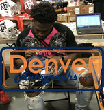 LJ Collier Autographed Seattle Seahawks Speed Replica Helmet Go Hawks JSA 24893