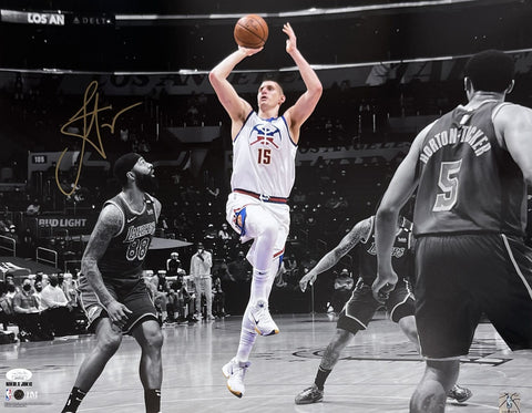 Nikola Jokic Autographed/Signed Denver Nuggets 16x20 Photo JSA 40573