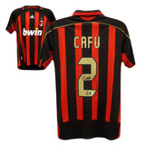Cafu Signed AC Milan Soccer Jersey #2 with Beckett COA