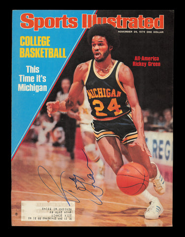 Rickey Green Autographed Signed Sports Illustrated Cover Michigan SKU #238018
