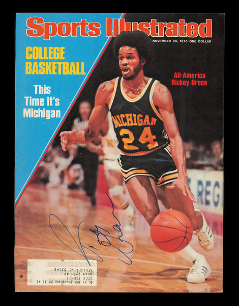 Rickey Green Autographed Signed Sports Illustrated Cover Michigan SKU #238018