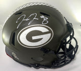 Packers JOSH JACOBS Signed Full Size 2022 SALUTE Authentic Speed Helmet AUTO