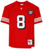 Steve Young San Francisco 49ers Autographed Red Mitchell & Ness Authentic Jersey