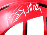 JJ Watt Autographed Wisconsin F/S Flash Speed Authentic Helmet-Beckett W Holo
