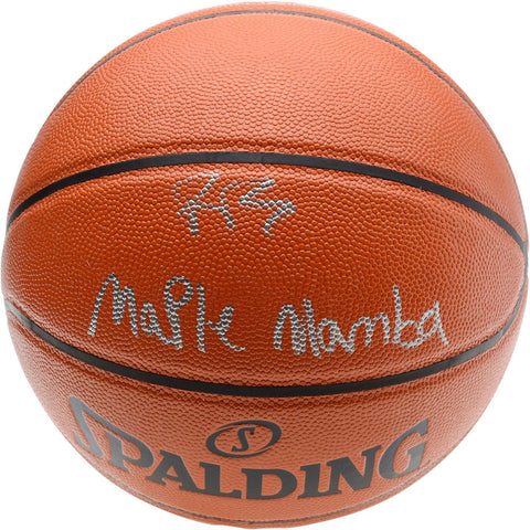 R.J. Barrett Knicks Signed Spalding Indoor/Outdoor Basketball w/Maple Mamba Insc