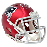 Randy Moss New England Patriots Signed Riddell Blaze Mini Helmet BAS Beckett