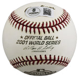 D-Backs Mark Grace Authentic Signed 2001 WS Logo OML Baseball BAS #BU87490