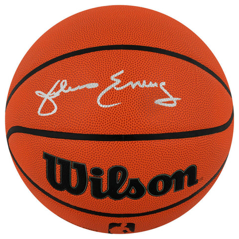 Julius Erving Signed Wilson Indoor/Outdoor NBA Basketball -(SCHWARTZ SPORTS COA)