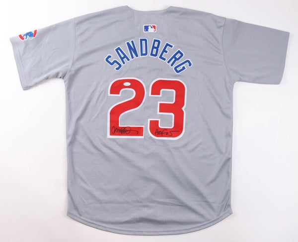 Ryne Sandberg Signed Chicago Cubs Nike MLB Jersey Inscribed "HOF 05" (JSA COA)