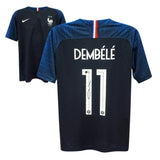 Ousmane Dembele Signed France Soccer Jersey #11 with Beckett COA