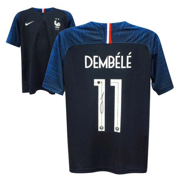 Ousmane Dembele Signed France Soccer Jersey #11 with Beckett COA
