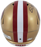 49ers Dre Greenlaw Authentic Signed Full Size Speed Rep Helmet BAS Witnessed