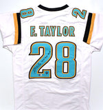 Fred Taylor Autographed White Pro Style Jersey w/11,695 Rush Yds.-Beckett W Holo