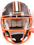 Barry Sanders Signed OSU Cowboys F/S Black Speed Authentic Helmet-Beckett W Holo