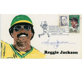 Reggie Jackson Signed Oakland Athletics Artwork Cachet Envelope